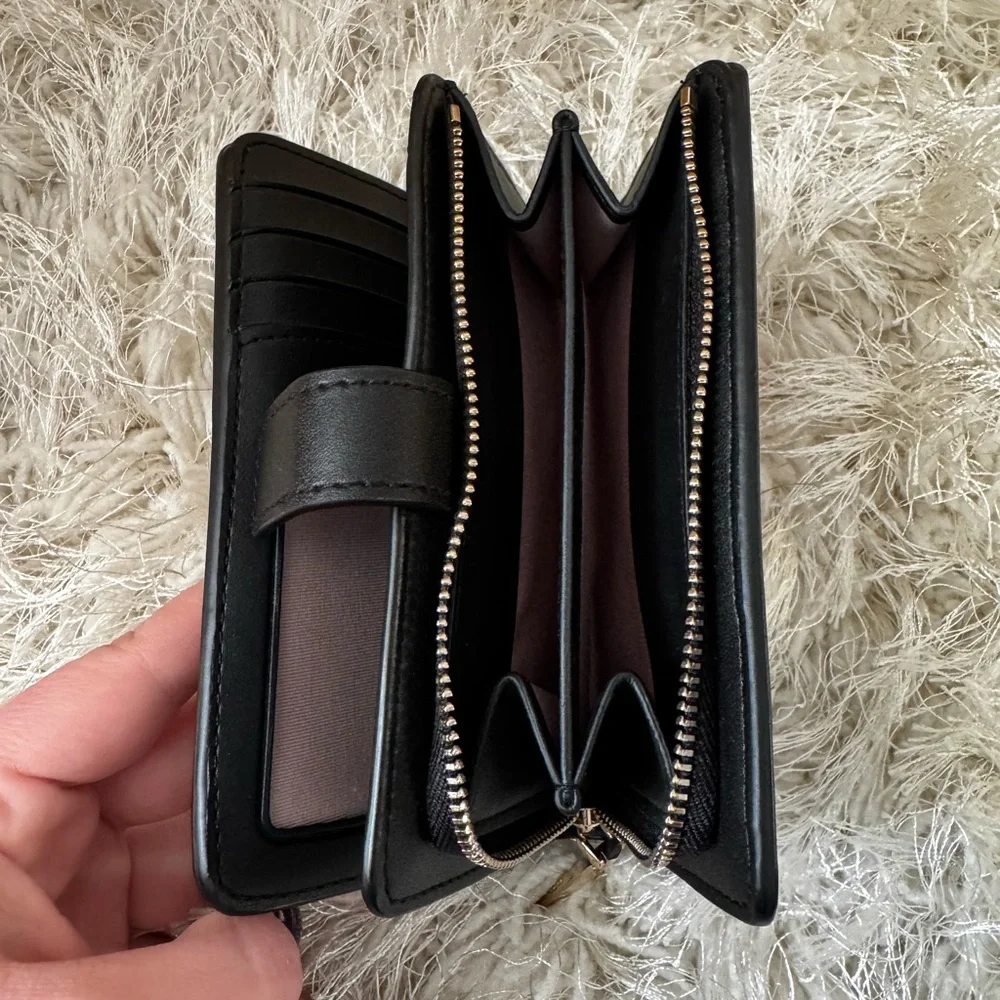 Kate Spade Pizza Wallet with Gem Design (Black) - Picture 4 of 9